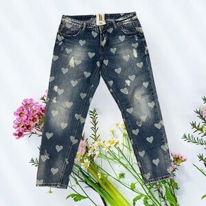 Wiyu  denim heart jeans